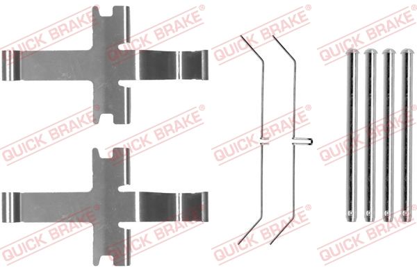 Комплектующие, колодки дискового тормоза - Quick Brake 1091752
