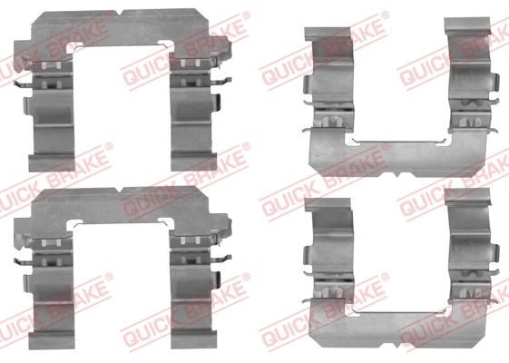 Комплектующие, колодки дискового тормоза - Quick Brake 1091756