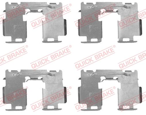 Комплектующие, колодки дискового тормоза - Quick Brake 1091760
