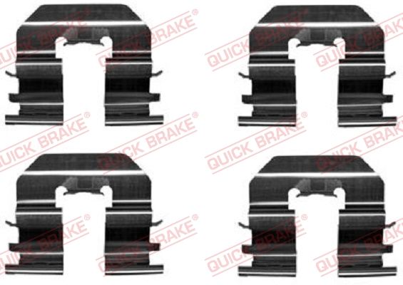 Комплектующие, колодки дискового тормоза - Quick Brake 1091780