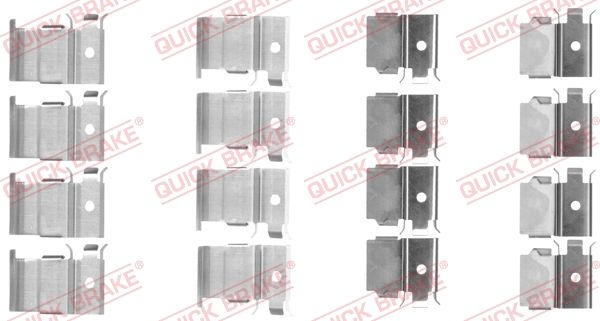Комплектующие, колодки дискового тормоза - Quick Brake 1091799