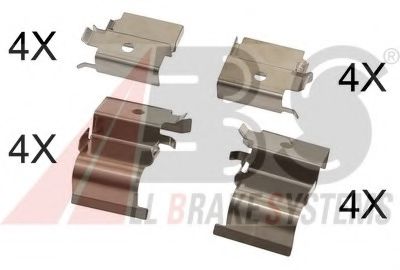 Комплектующие, колодки дискового тормоза - ABS 1799Q