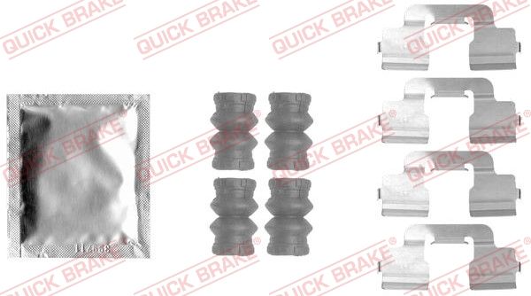 Комплектующие, колодки дискового тормоза - Quick Brake 1091797
