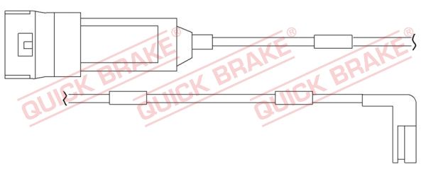 Датчик износа тормозных колодок - Quick Brake WS0122A