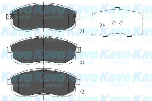 Колодки тормозные дисковые | перед | - KAVO PARTS KBP-6579