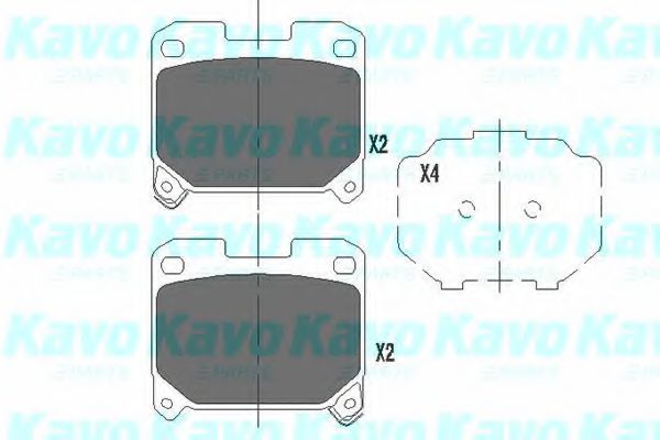Колодки тормозные дисковые - KAVO PARTS KBP-9063