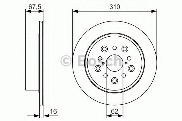 Диск тормозной | зад | - Bosch 0 986 479 R25