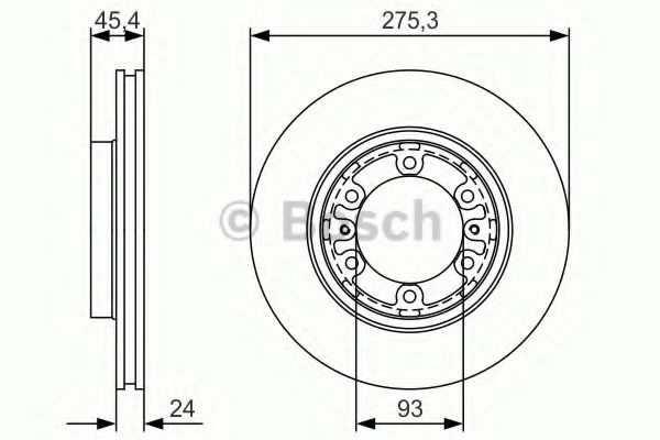 Диск тормозной | перед | - Bosch 0 986 479 R40