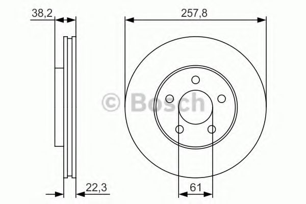 Диск тормозной | перед | - Bosch 0 986 479 R56