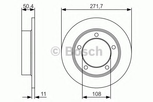 Диск тормозной | перед | - Bosch 0 986 479 R73