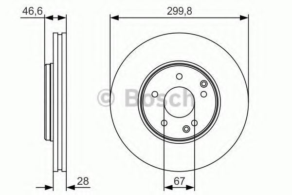 Диск тормозной | перед | - Bosch 0 986 479 R79