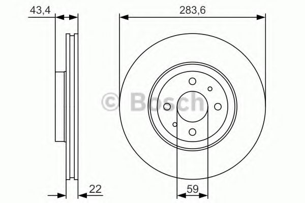 Диск тормозной | перед | - Bosch 0 986 479 S01