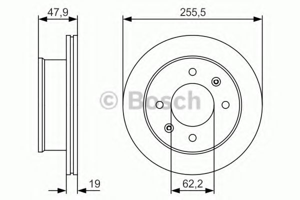 Диск тормозной | перед | - Bosch 0 986 479 S21