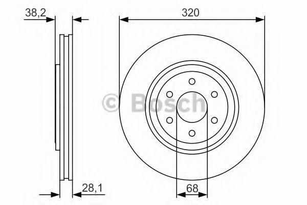 Диск тормозной | перед | - Bosch 0 986 479 S35