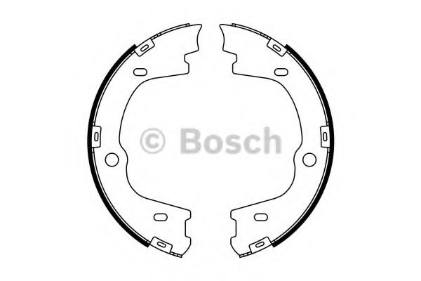 Колодки тормозные барабанные   | зад | - Bosch 0 986 487 778