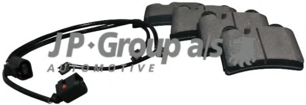 Колодки тормозные дисковые | зад | - JP Group 1163707110