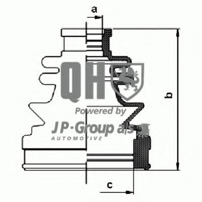 Комплект пылника, приводной вал - JP Group 4053700119