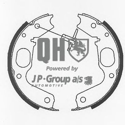 Комплект тормозных колодок, стояночная тормозная система - JP Group 3963900219