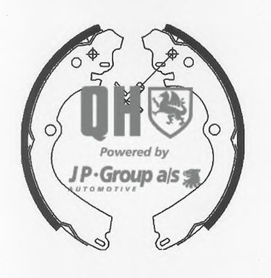 Комплект тормозных колодок - JP Group 4663900119