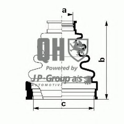 Снят, замена 4843700610 Комплект пылника, приводной вал - JP Group 4843700619