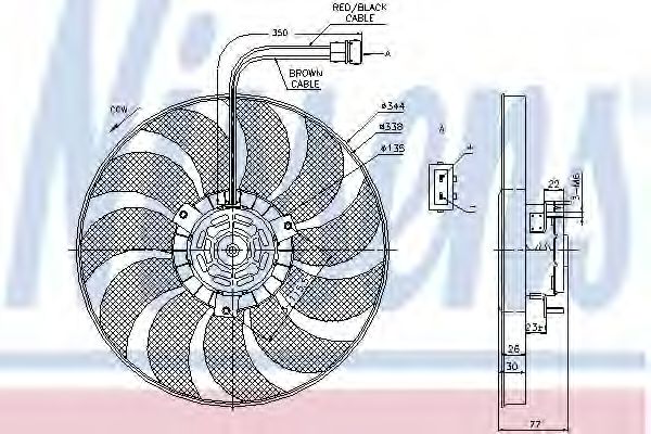 Вентилятор радиатора - Nissens 85676
