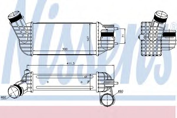 Интеркулер - Nissens 96512