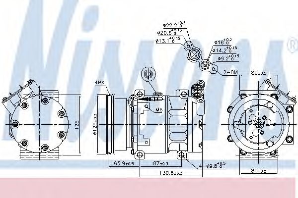 Компрессор, кондиционер - Nissens 89164