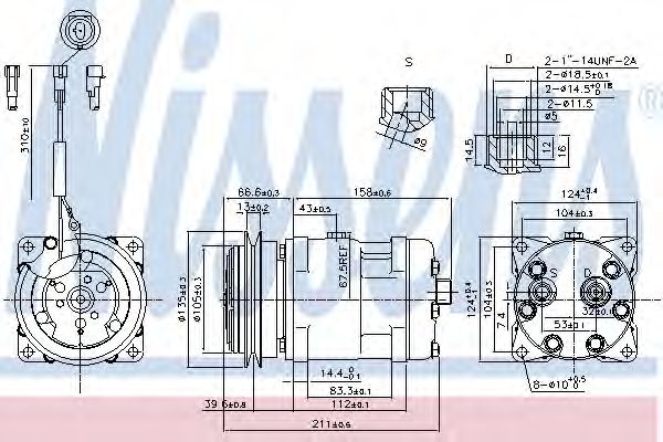 Компрессор, кондиционер - Nissens 89220