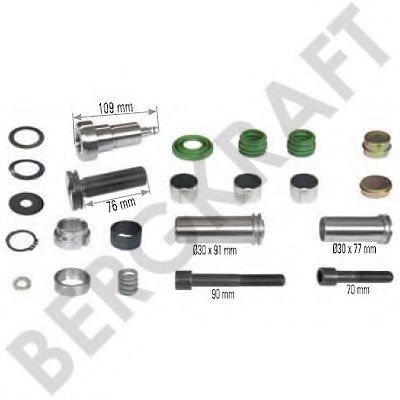 Прокладка, крышка головки цилиндра - BERGKRAFT BK8500116