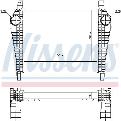 Интеркулер - Nissens 97064