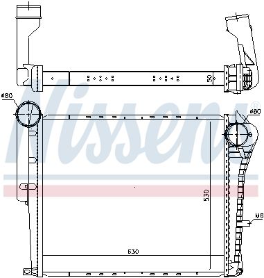 Интеркулер - Nissens 97073