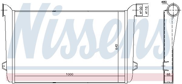 Интеркулер - Nissens 97078