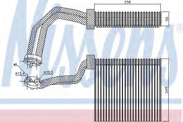 Испаритель, кондиционер - Nissens 92293