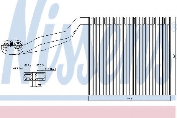 Испаритель, кондиционер - Nissens 92294