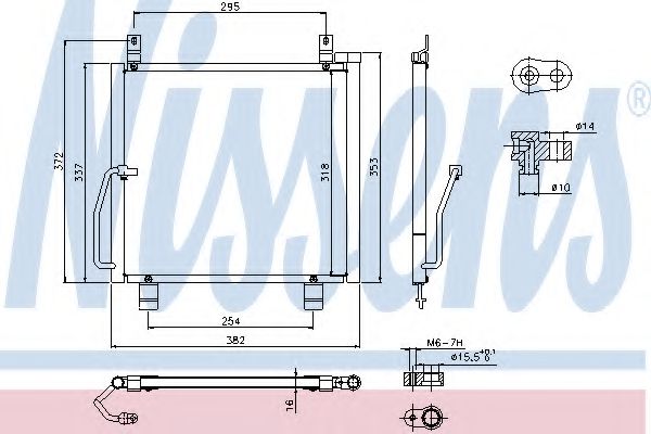Конденсатор, кондиционер - Nissens 940301