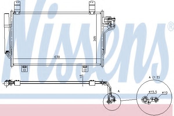 Конденсатор, кондиционер - Nissens 940327
