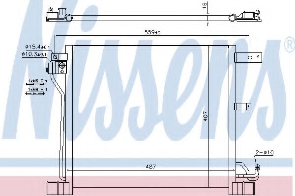 Конденсатор, кондиционер - Nissens 940338