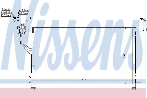 Конденсатор, кондиционер - Nissens 940350