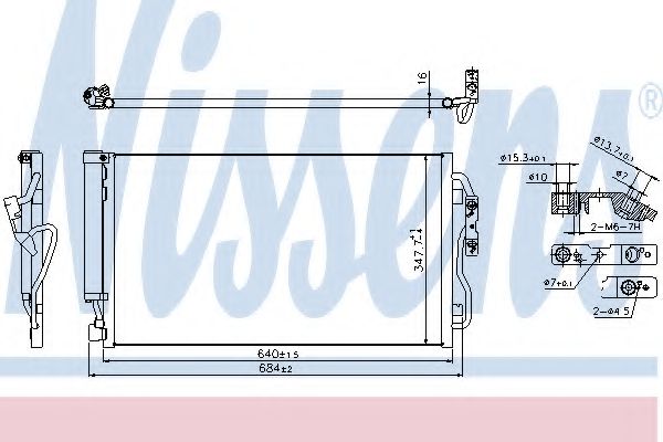 Конденсатор, кондиционер - Nissens 940357