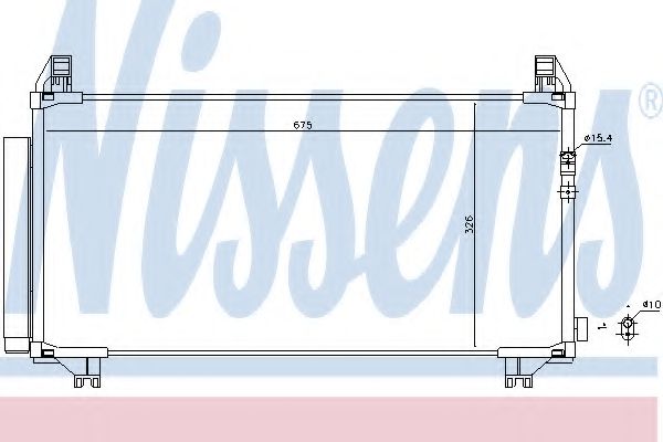 Конденсатор, кондиционер - Nissens 940369