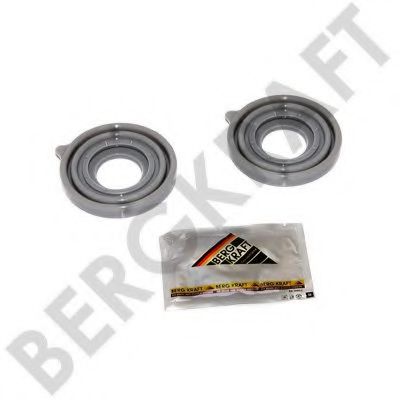 Комплект тормозных колодок, дисковый тормоз - BERGKRAFT BK1615004AS