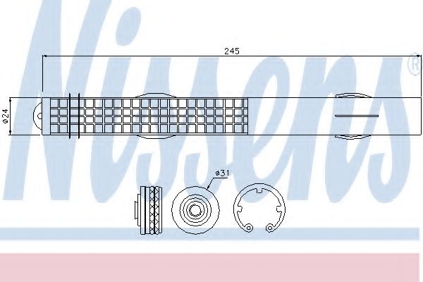 Осушитель, кондиционер - Nissens 95467