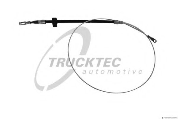 Трос, стояночная тормозная система | зад | - Trucktec Automotive 02.35.267
