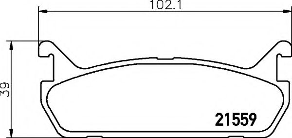 Комплект тормозных колодок, дисковый тормоз | перед | - Hella 8DB 355 016-601