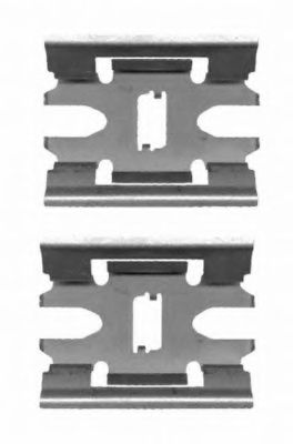 Комплектующие, колодки дискового тормоза - Hella 8DZ 355 204-071