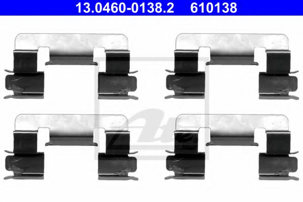 Комплектующие, колодки дискового тормоза - ATE 13.0460-0138.2