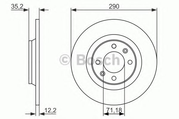 Диск тормозной | зад | - Bosch 0 986 479 118