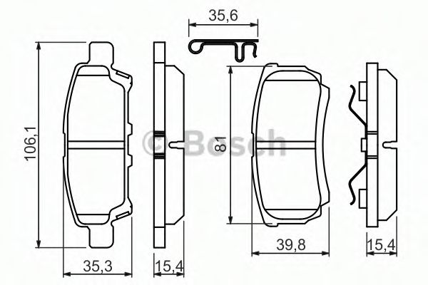 Колодки тормозные дисковые | зад | - Bosch 0 986 494 502