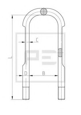 Стремянка рессоры - PE Automotive 125.011-00A