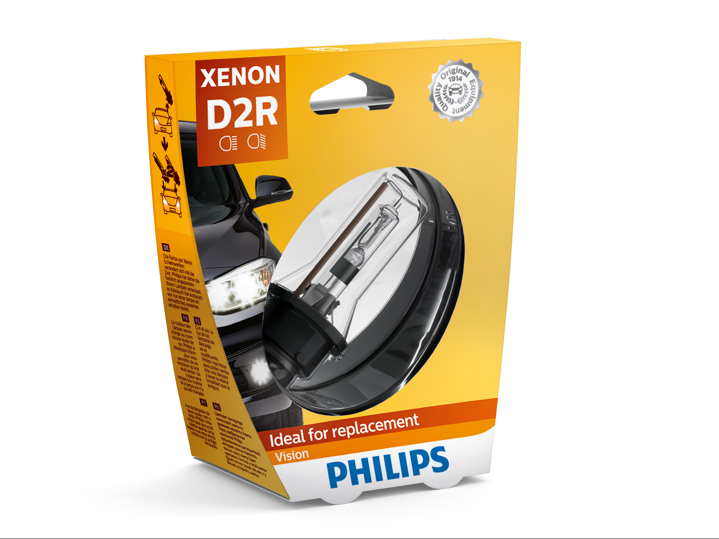 Лампа ксеноновая D2R Vision 4600k 85V 35W P32d-3 S1 Philips                85126VIS1